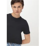 hessnatur Damen T-Shirt aus Bio-Baumwolle - schwarz - Größe 44