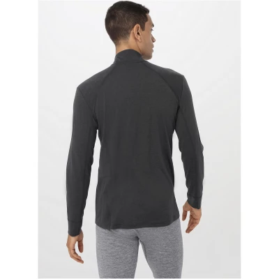 hessnatur Herren Langarm-Shirt Slim Fit aus Bio-Merinowolle mit Seide - grau - Größe 46