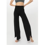 hessnatur Loungewear Yoga-Hose aus Bio-Baumwolle - schwarz - Größe 40