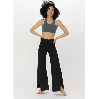 hessnatur Loungewear Yoga-Hose aus Bio-Baumwolle - schwarz - Größe 40