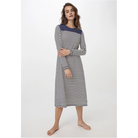 hessnatur lange Damen s Nachthemd aus Bio-Baumwolle - natur - Größe 34