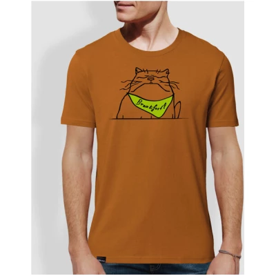 little kiwi Herren T-Shirt, "Breakfast", Roasted Orange