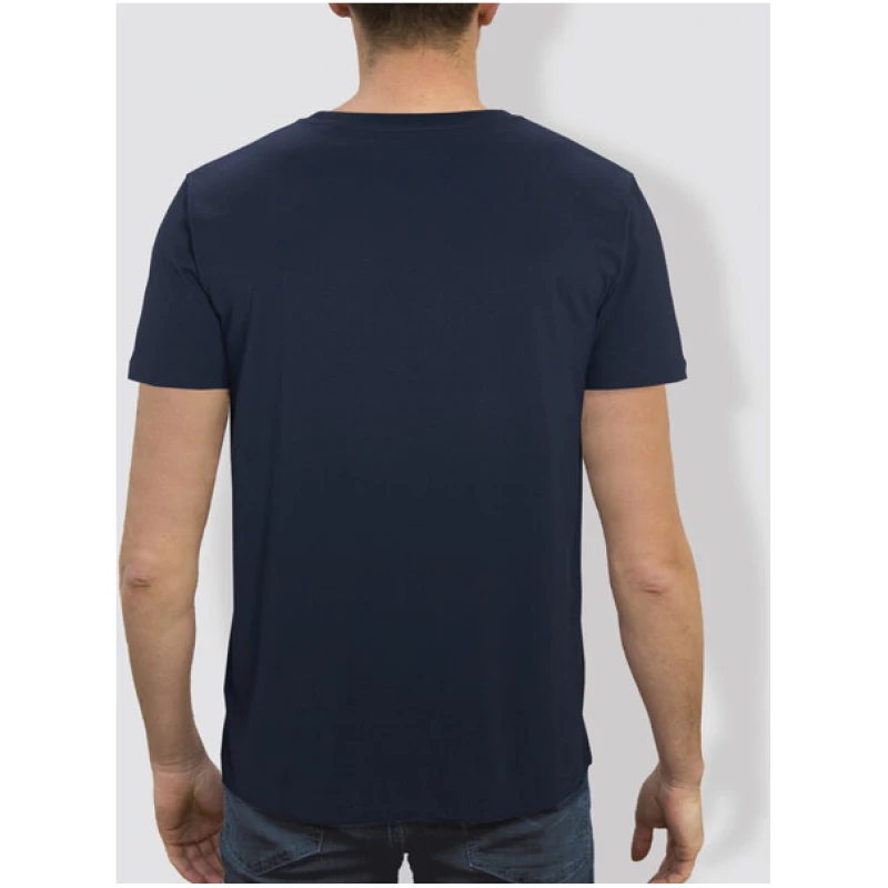 little kiwi Herren T-Shirt, "Rückenwind", Blau - Navy