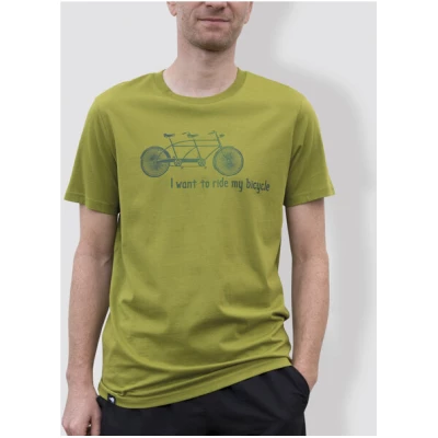 little kiwi Herren T-Shirt, "Tandem", Moss Green
