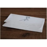 luscinia Stoffserviette und Stofftasche "Zarte Blume" handbedruckt