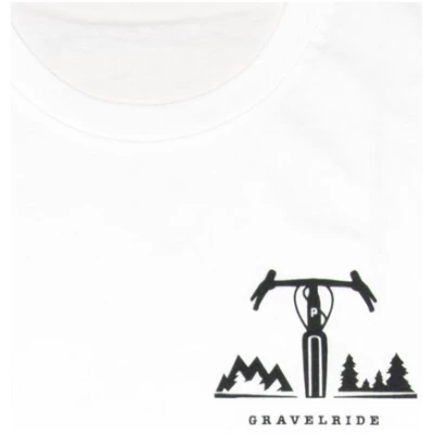 päfjes Gravelride - Gravel Brust - Fair Wear Männer T-Shirt - White