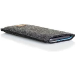 smukbird Handytasche für Motorola Edge-Serie | aus Filz und Bio-Baumwolle | Modell LET