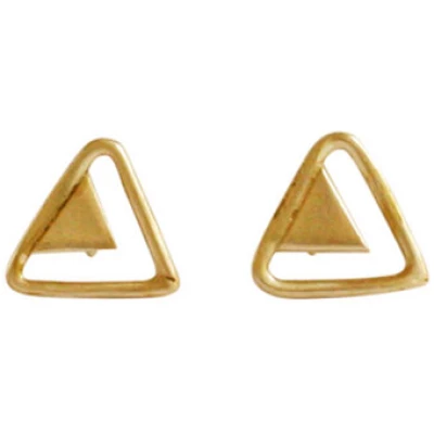 ting goods Ohrringe Triangle, Messing