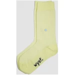wysf. | what you stand for. Moderne Premium Socken, Piqué Strick mit Knopf, Bio-Baumwoll-Mix