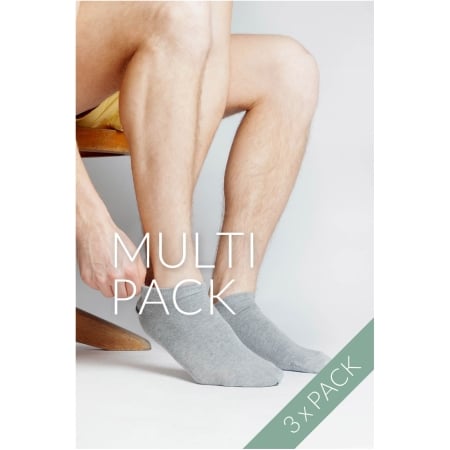 3er Pack Herren Sneaker Socken aus Bio Baumwolle, Baumwolle