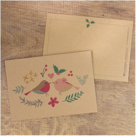 Bow & Hummingbird Postkarte Bird Love, wahlweise mit Briefumschlag