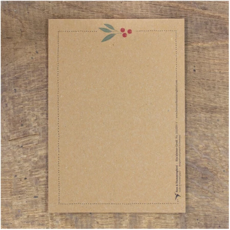 Bow & Hummingbird Postkarte Ein kleiner Gruß, wahlweise mit Briefumschlag