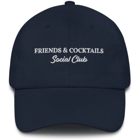 Friends Cocktails Social Club - Embroidered Cap - Multiple Colors