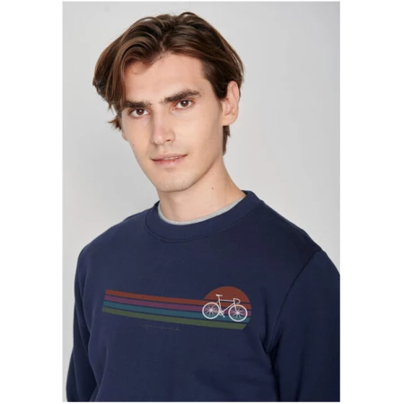 GREENBOMB Bike Sunset Stripes Wild - Sweatshirt für Herren