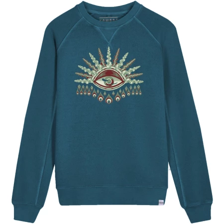 KOMODO Herren vegan Komodo's Eye Sweatshirt Blaugrün