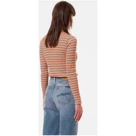 Nudie Jeans Longsleeve Jessy Striped Rib - Multi