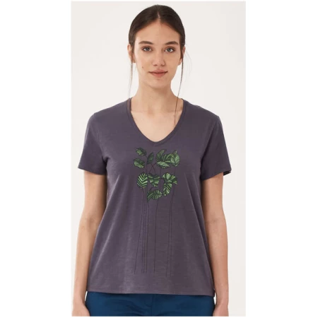 ORGANICATION T-Shirt aus Bio-Baumwolle mit Blatt-Print