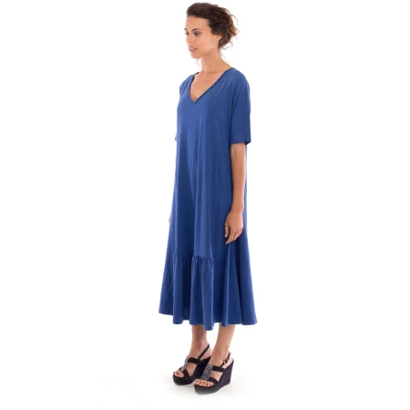 RAVENS VIEW IBIZA Damen vegan Kleid Luna Klein Blau