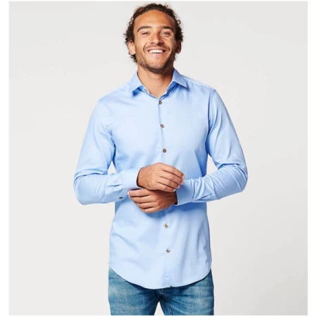 SKOT Fashion Nachhaltige Langarm Herren Hemd Skot Circular Blue Contrast