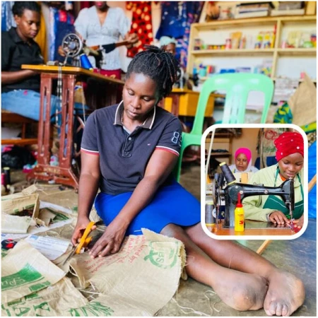 Yimuka Handgenähte Handtasche aus Rindentuch von Frauen aus Uganda