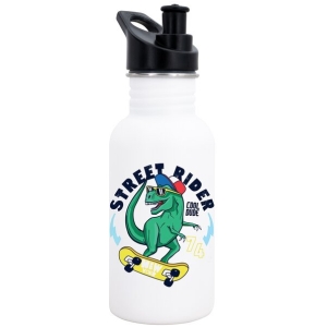 Dora's Retro Edelstahlflasche "Dino" 500ml einwandig mit Push Pull