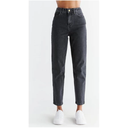 EVERMIND - Damen Mom Fit Jeans aus Bio-Baumwolle WN1010