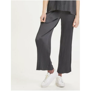 KnowledgeCotton Apparel Plissee Stoffhose - POSEY Loose Plisse Pants - aus recyceltem Polyester