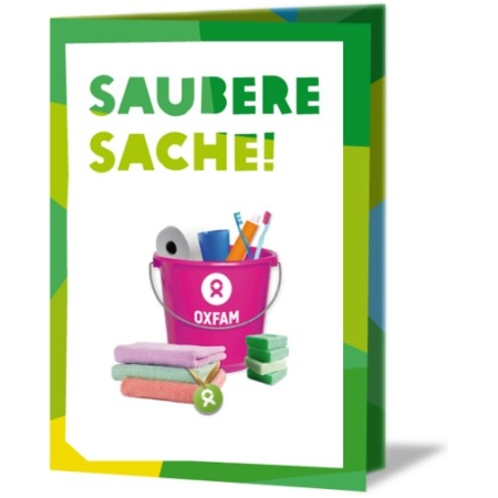 OxfamUnverpackt Spenden-Geschenk "Hygiene-Set" (Grußkarte mit Magnet)