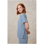 People Tree Pyjamatop - Stripe Pyjama Tee - aus Biobaumwolle