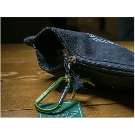 Soulcover FAIRREISEN Hygiene Reisetasche Kulturtasche mit Reißverschluss Bio Baumwolle 22 x 17 cm