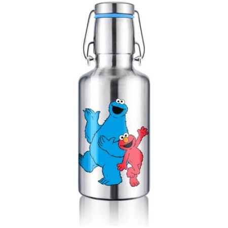 soulbottles soulbottle steel light 0,5 l • "hallo Elmo & Cookie" • Flasche aus Edelstahl