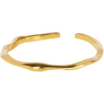Bamboo Gold Stacking Ring (Adjustable)