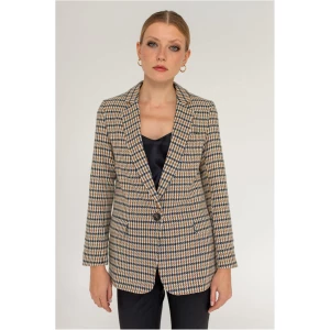 Classic Loose Fit Blazer Checkered