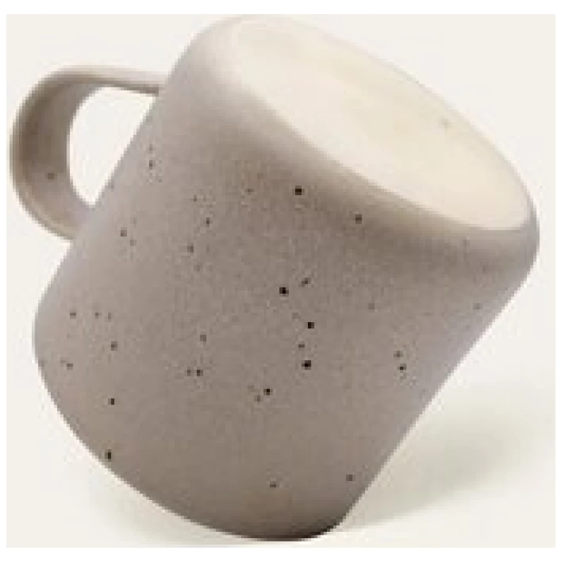 EDDA stoneware Handgemachte Steingut Tasse Eelina - Cappuccino Beige (ø 8 x 9 cm, 0,35 L)