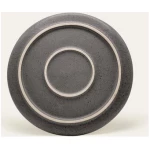 EDDA stoneware Handgemachter Steingut Teller Ddoria klein - Granit Grau (ø 21,5 x 1,7 cm)