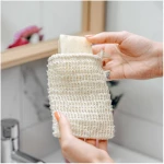 EcoYou Hochwertiges Seifensäckchen aus Bio Sisal mit Baumwollschlaufe