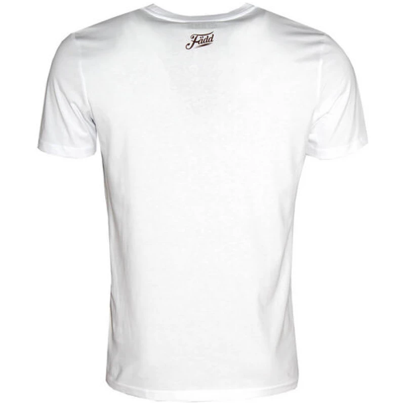 FÄDD Herren T-Shirt Rundhals aus Bio-Baumwolle "Dose Fisker" Weiß