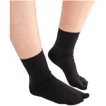 Hallux-Socken aus Bio-Baumwolle mit Elastan, schwarz