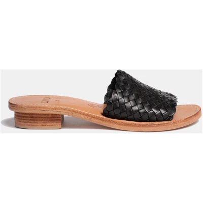 Huarache Slip On Woven Sandals Women - Carmen Black