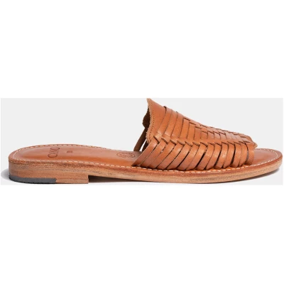 Huarache Slip On Woven Sandals Women - Nayeli Cognac