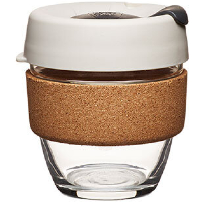 KeepCup Coffee to go Becher aus Glas mit Grifffläche aus Kork - Limited Edition - Small 227ml