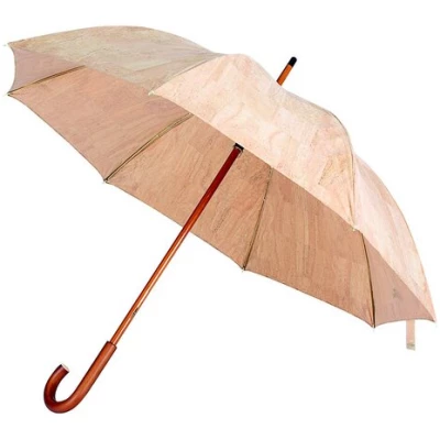 Kork-Deko Regenschirm aus Korkstoff - Korkschirm