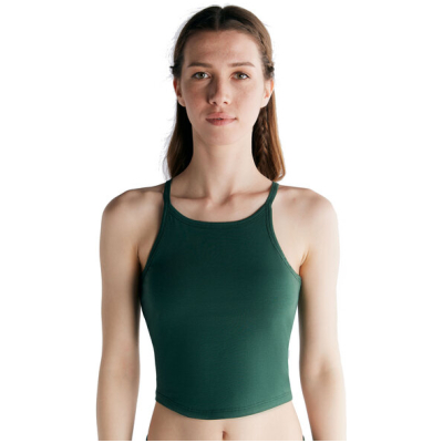 Leela Cotton Damen Set Crop Tops und Radlerhose Short Bio-Baumwolle mit integriertem Bustier