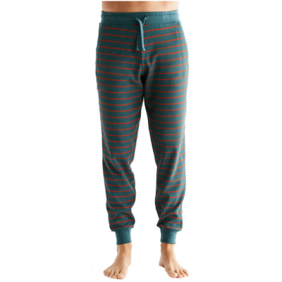 Leela Cotton Herren Hose Schlafhose aus 100% Bio-Baumwolle Waffelstrick Pyjama