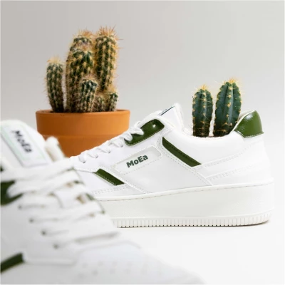 MoEa Herren vegan Gen1 Sneaker Kaktus Weiß