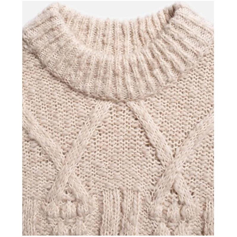 Nudie Jeans Strickpullover Elsa Cable Knit - aus Wollmix
