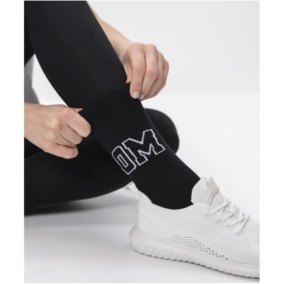 OGNX Socke OM. Frauen Sport Socken schwarz, Gr. 35-42, 87% Bio Baumwolle, 19% rec. Polyamid, 3% Elasthan Nachhaltige Yoga Kleidung