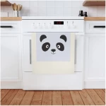 PepMelon Panda Bio-Baumwoll-Geschirrtuch, 50 x 70 cm