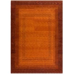 Prolana Handgefertigter Teppich "Sunrise" aus Wolle in Rot-Orange - versch. Größen