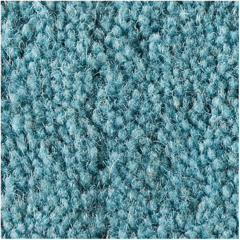 Prolana Handgefertigter Teppich "Tuft" aus Wolle in Petrolblau - versch. Größen